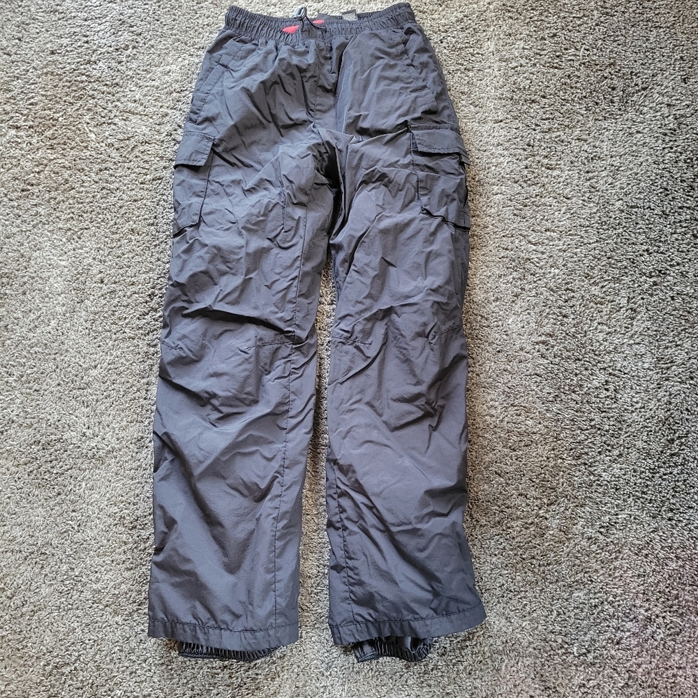 Guide Gear Snow Pants Small Fleece Lined Zippered Legs Ski Winter Black